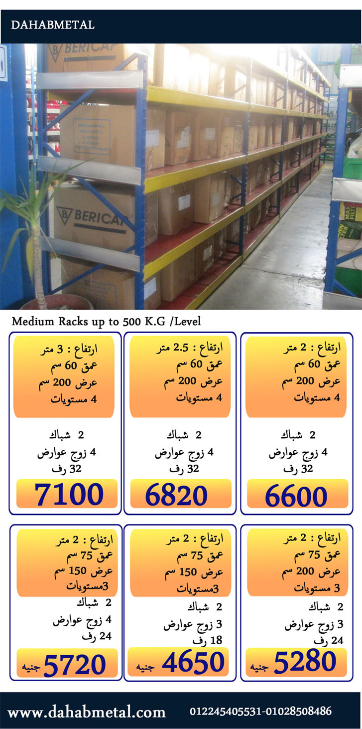 medium racks price
