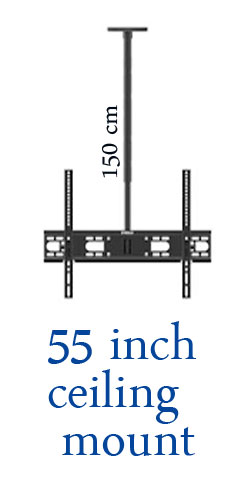 tv ceiling mount racks up 150 cm 